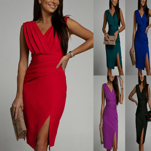 Robe chic col V